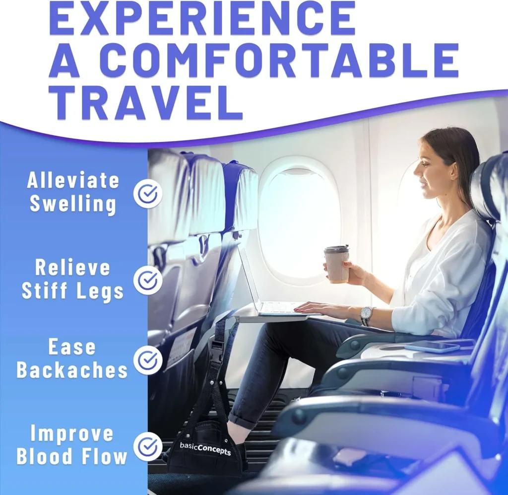 memory foam airplane footrest