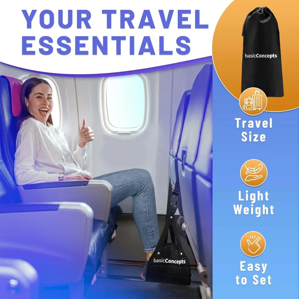 memory foam airplane footrest