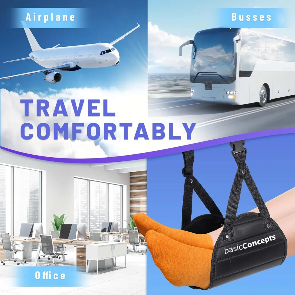 memory foam airplane footrest