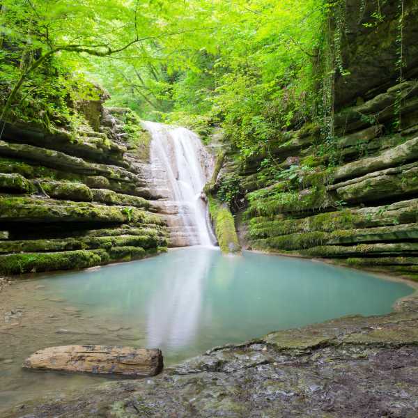 Múlafossur waterfall in Gásadalur